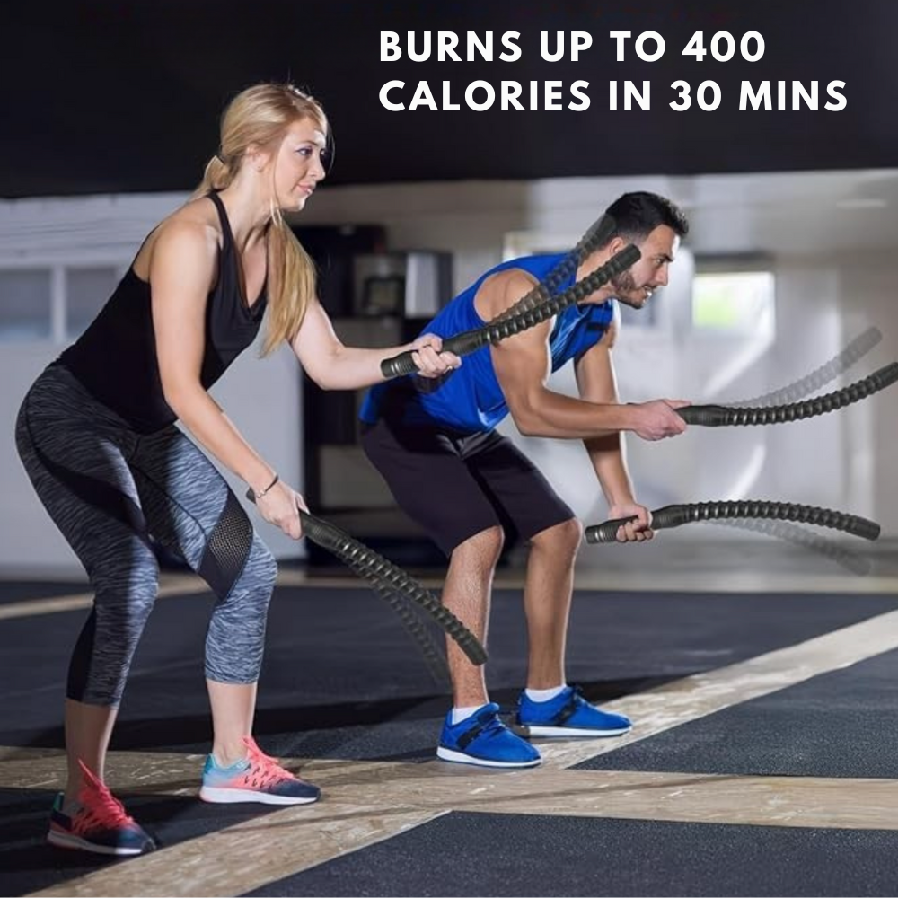 Cordless Battle Ropes - Compact Strength & Cardio Trainer