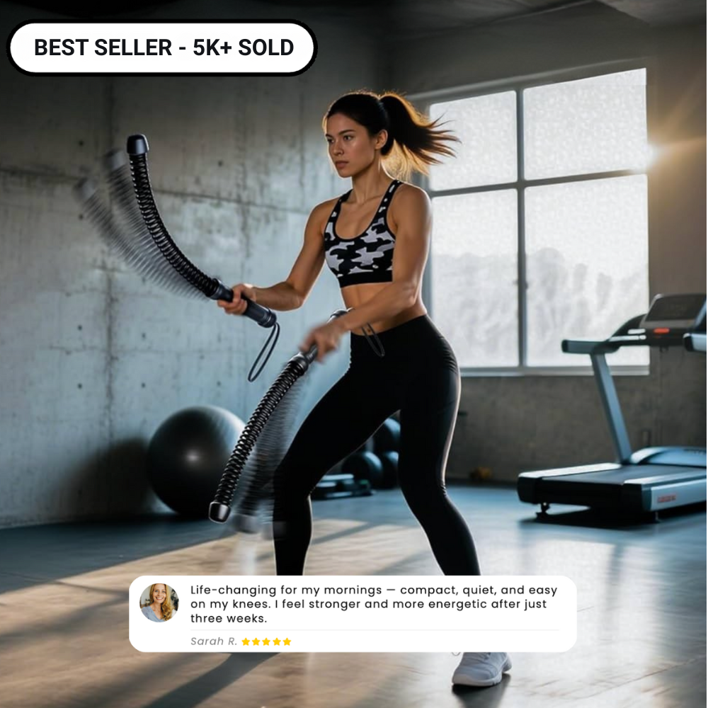 Cordless Battle Ropes - Compact Strength & Cardio Trainer