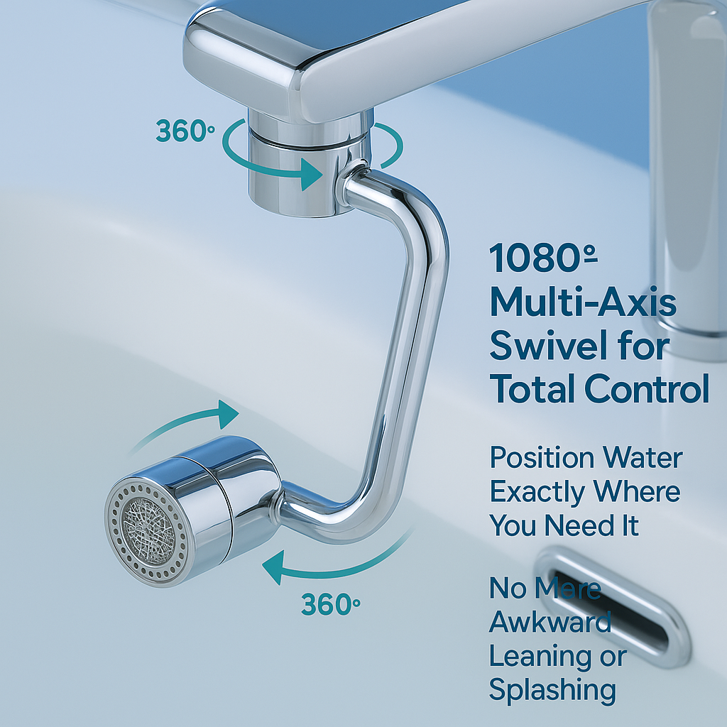 SilkSplash™ 1080° Face-Wash Beauty Faucet Extender
