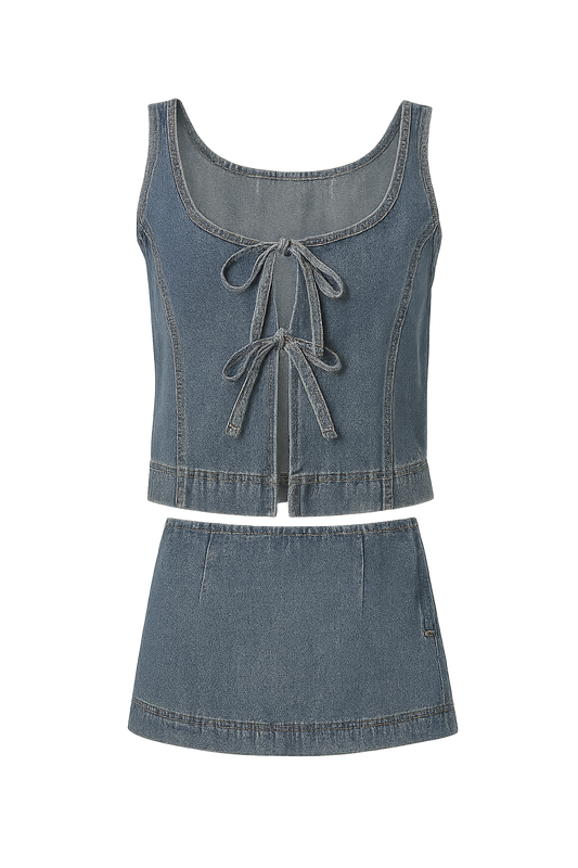 Noir Denim Set