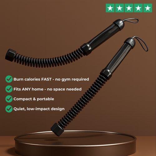 Cordless Battle Ropes - Compact Strength & Cardio Trainer